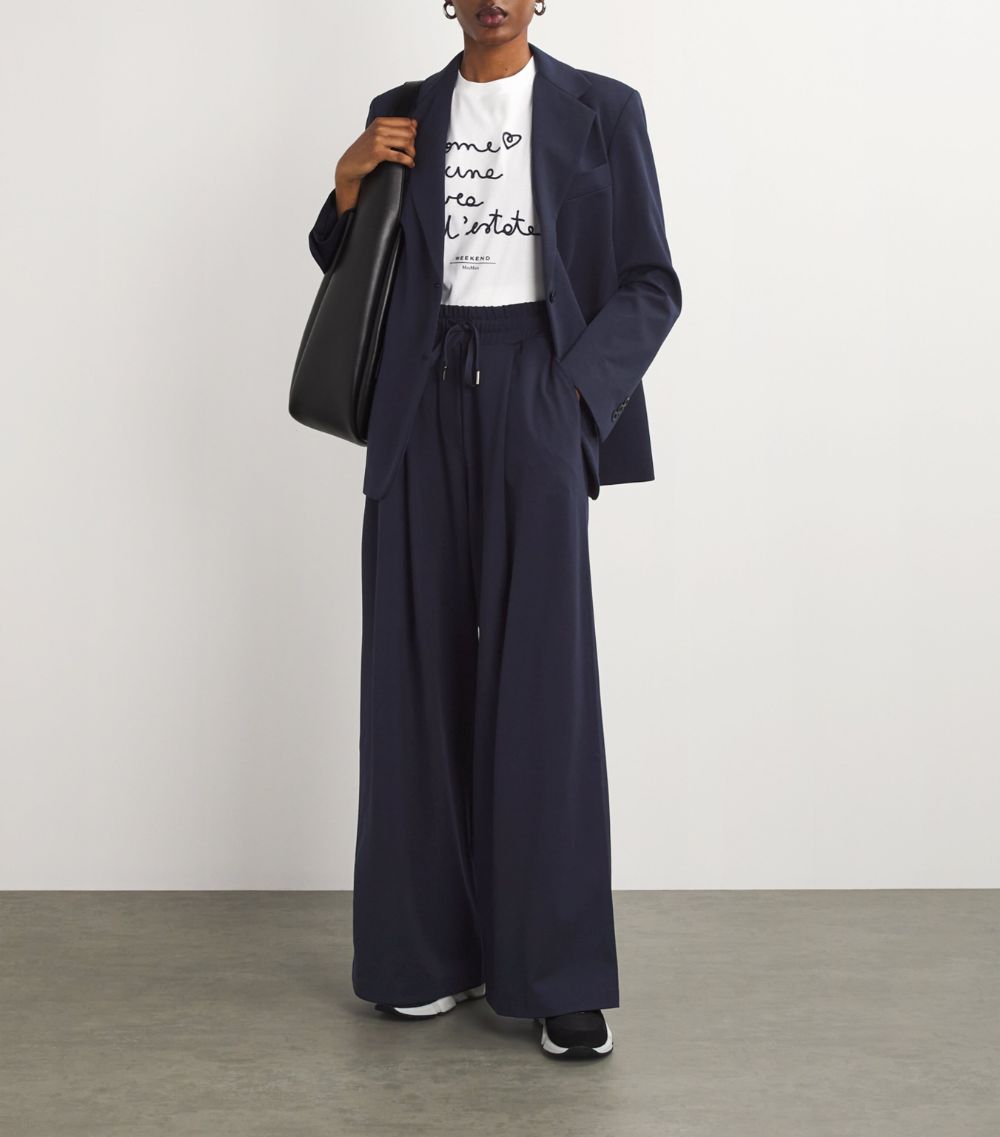 Weekend Max Mara Weekend Max Mara Jersey Wide-Leg Trousers