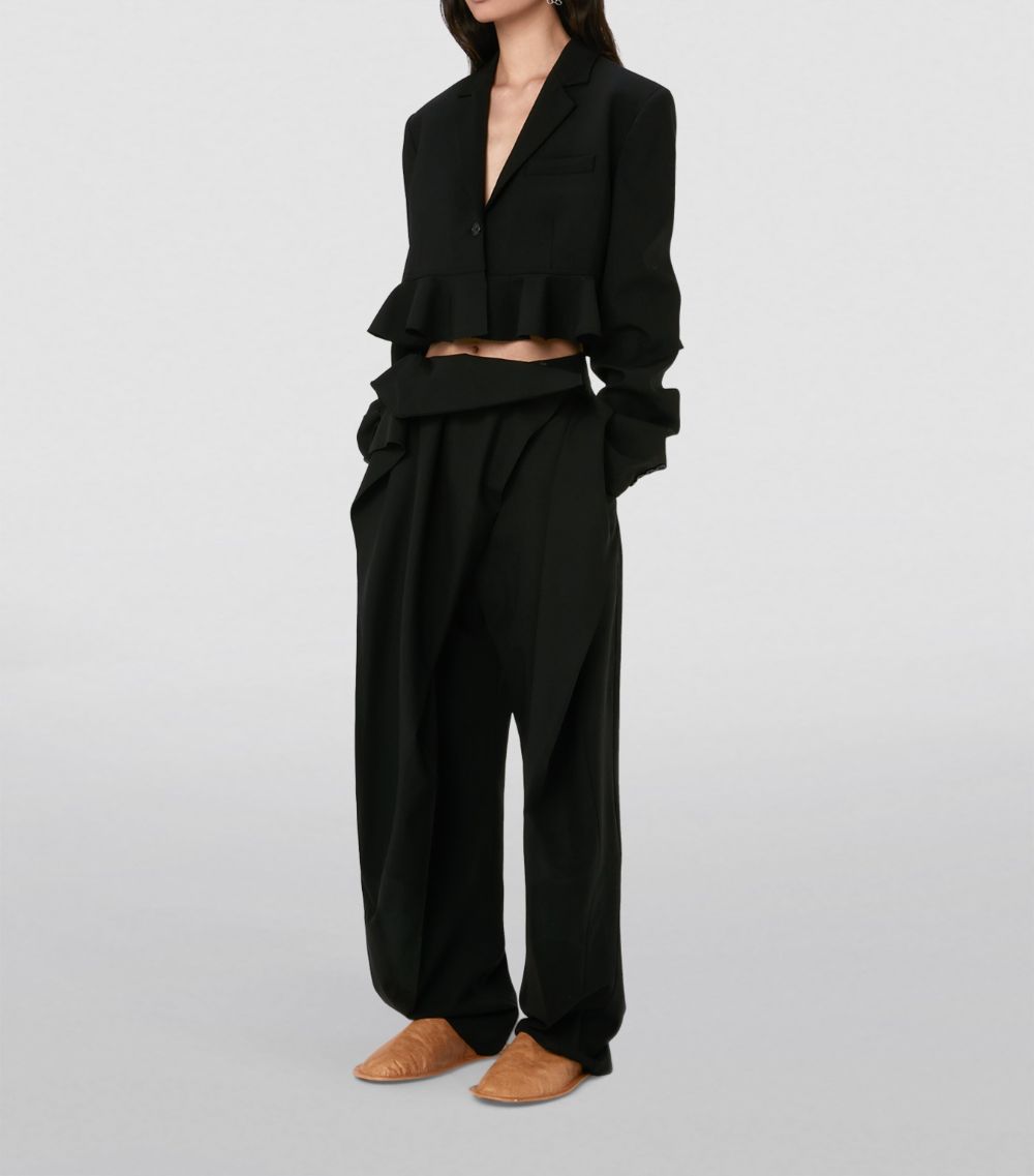 Jw Anderson JW Anderson Virgin Wool Cropped Blazer