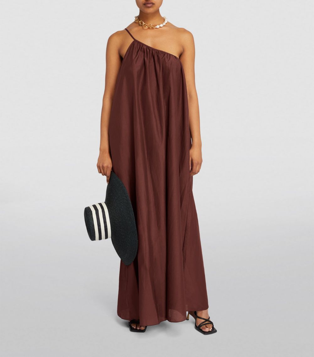 Matteau Matteau Cotton-Silk One-Shoulder Maxi Dress