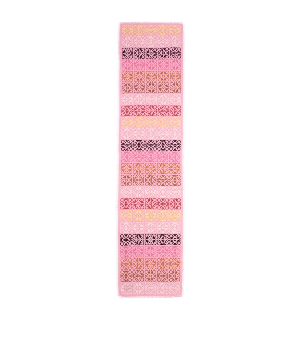 Loewe LOEWE Anagram Lines Scarf