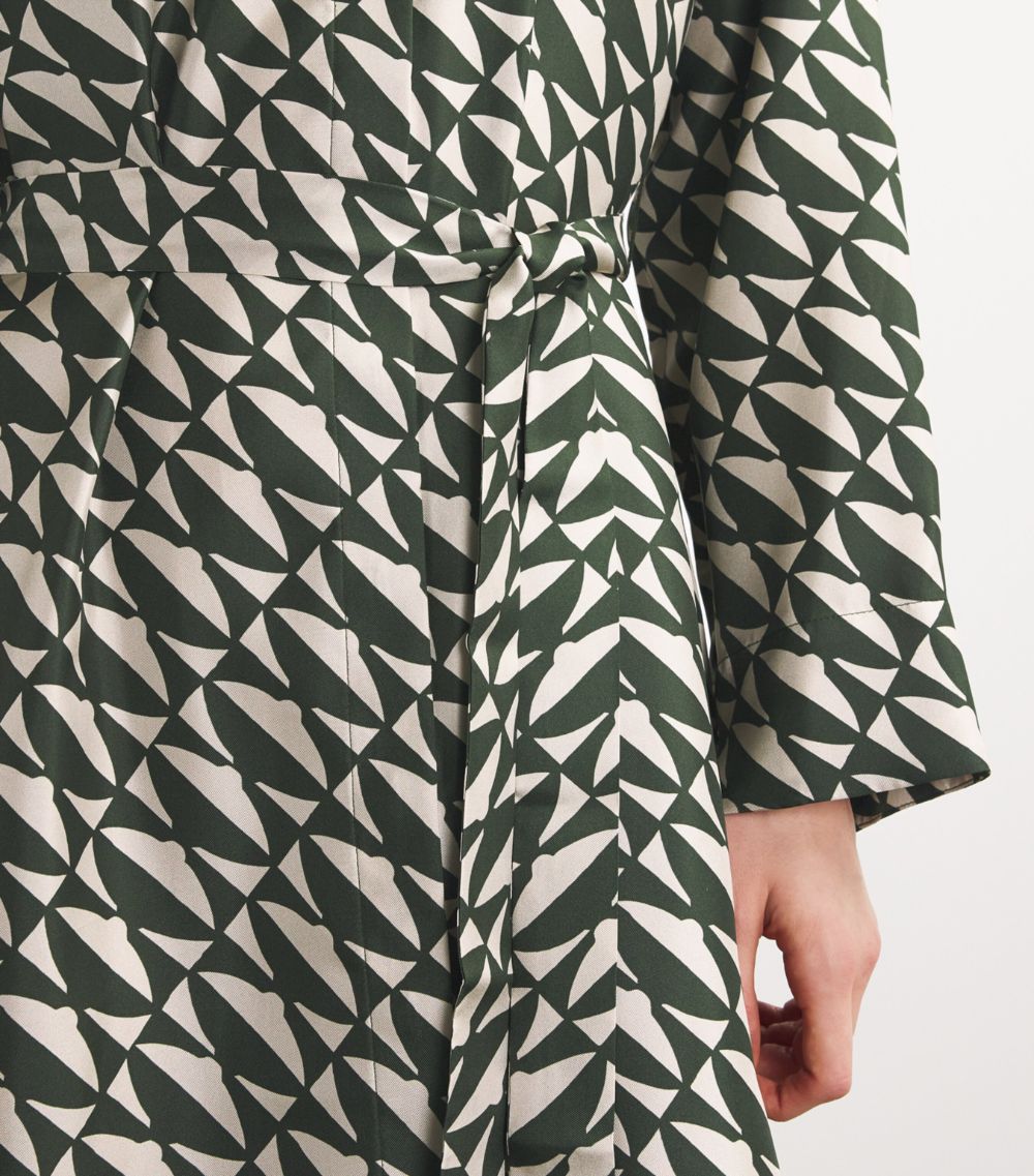 Max Mara Max Mara Silk Patterned Midi Dress