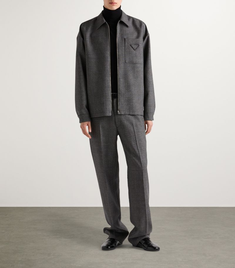 Prada Prada Wool Zipped Overshirt