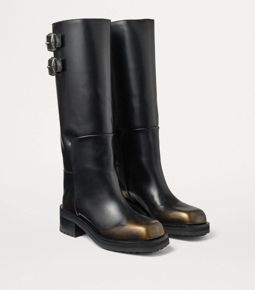 Jimmy Choo Jimmy Choo Brooklyn 50 Leather Knee-High Boots