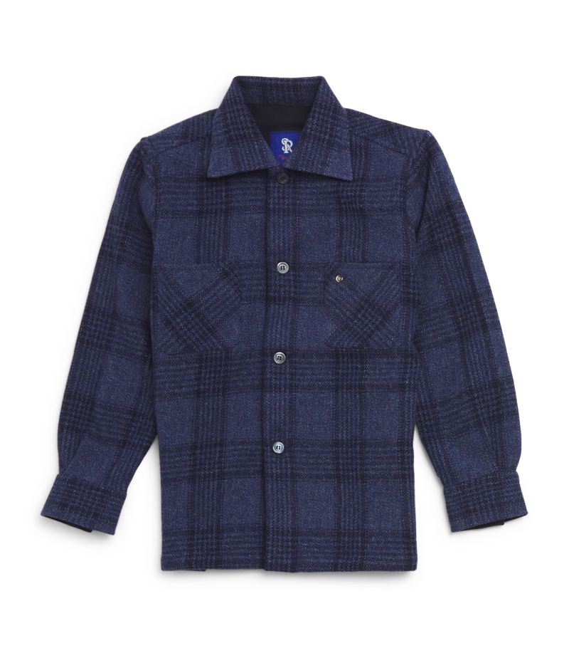 Stefano Ricci Stefano Ricci Kids Wool-Cashmere Check Shirt (4-16 Years)