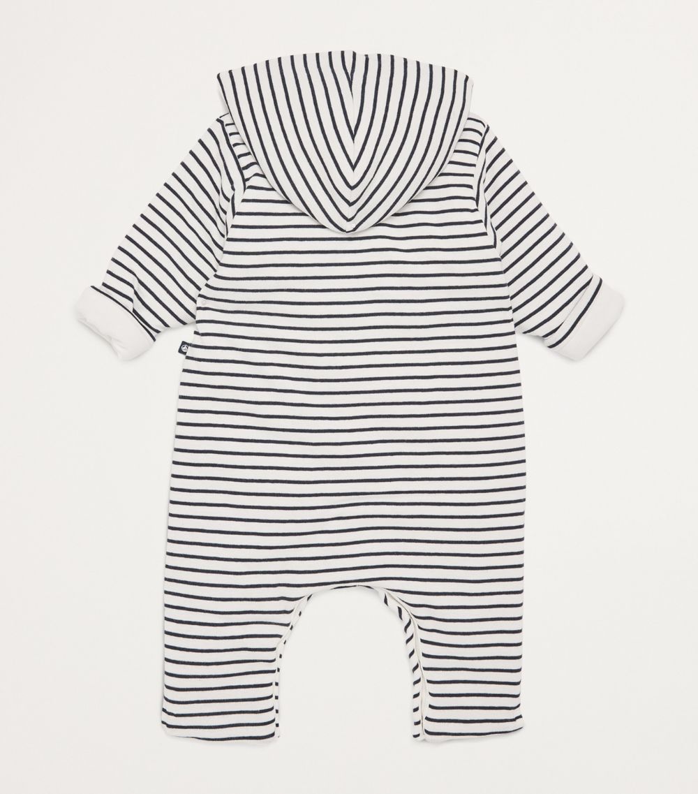  Petit Bateau Cotton Quilted Hooded Playsuit (0-12 Months)