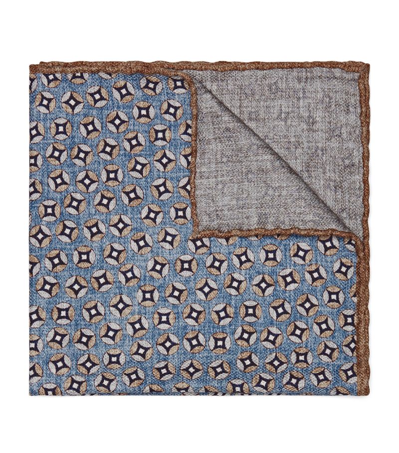 Brunello Cucinelli Brunello Cucinelli Silk Printed Pocket Square