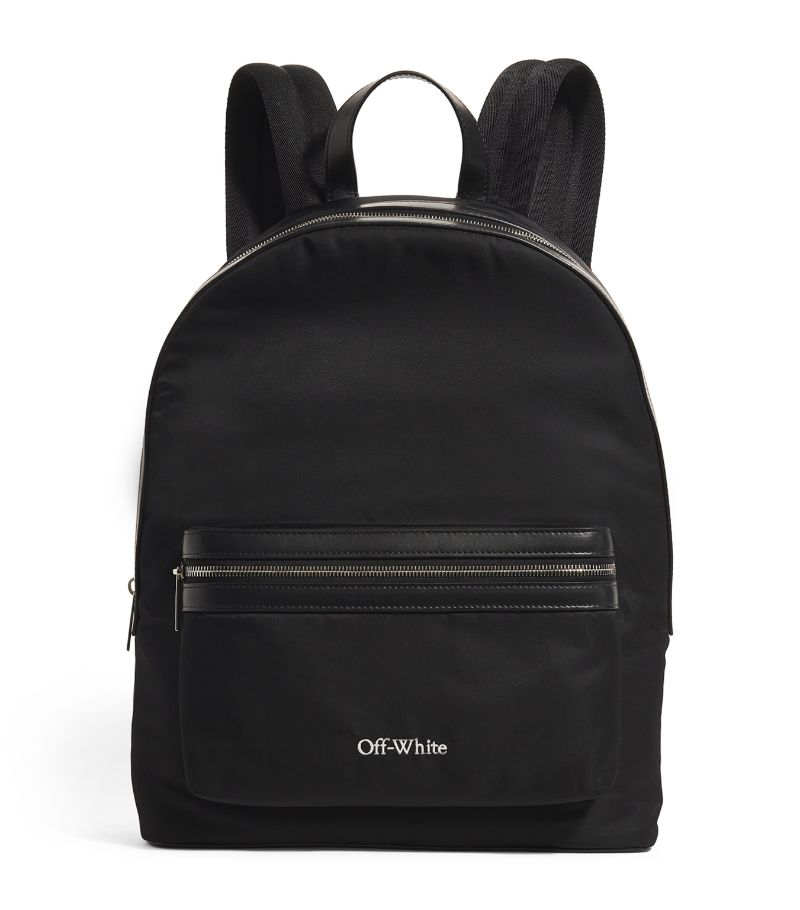 OFF-WHITE Off-White Leather-Trim Logo Backpack