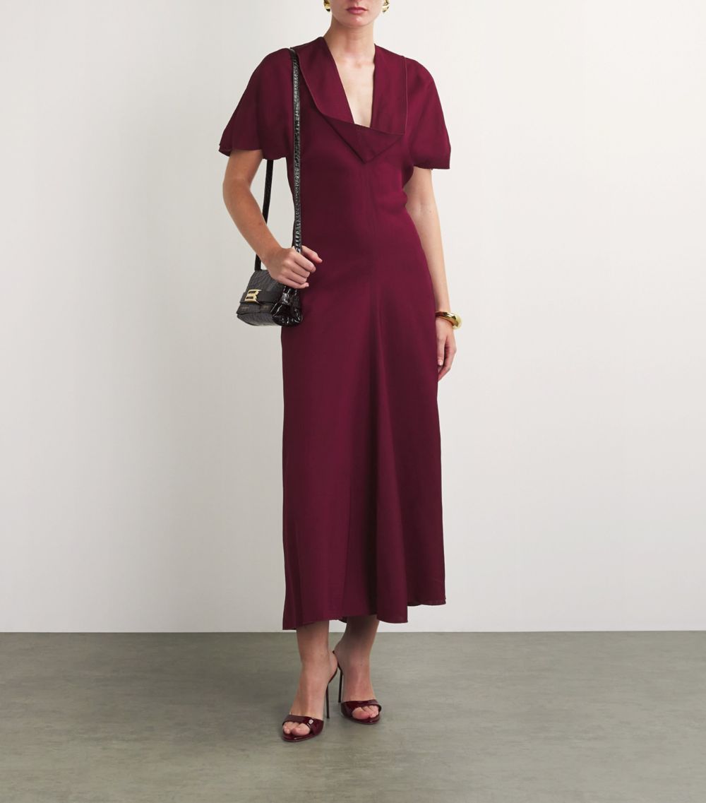 Victoria Beckham Victoria Beckham Gathered Midi Dress