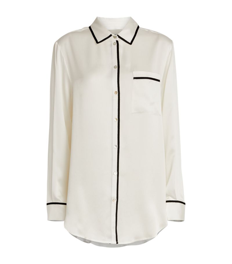 Asceno Asceno Silk Pyjama Shirt