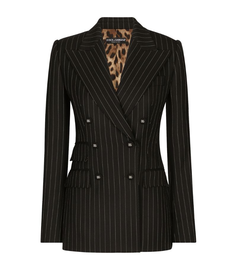 Dolce & Gabbana Dolce & Gabbana Wool-Blend Pinstripe Blazer