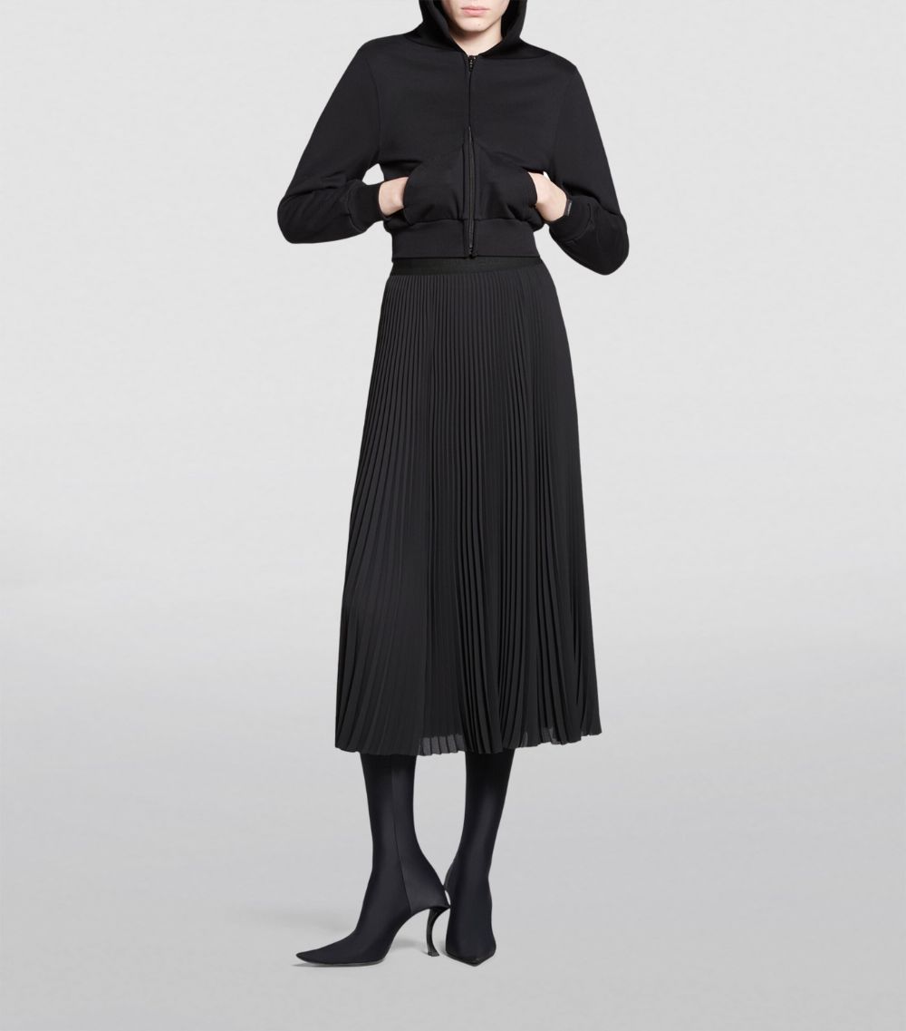 Balenciaga Balenciaga Elasticated-Waist Pleated Skirt