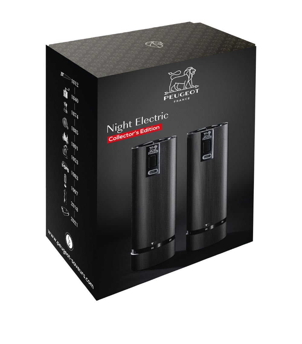 Peugeot Peugeot Night Electric Salt And Pepper Mill Set