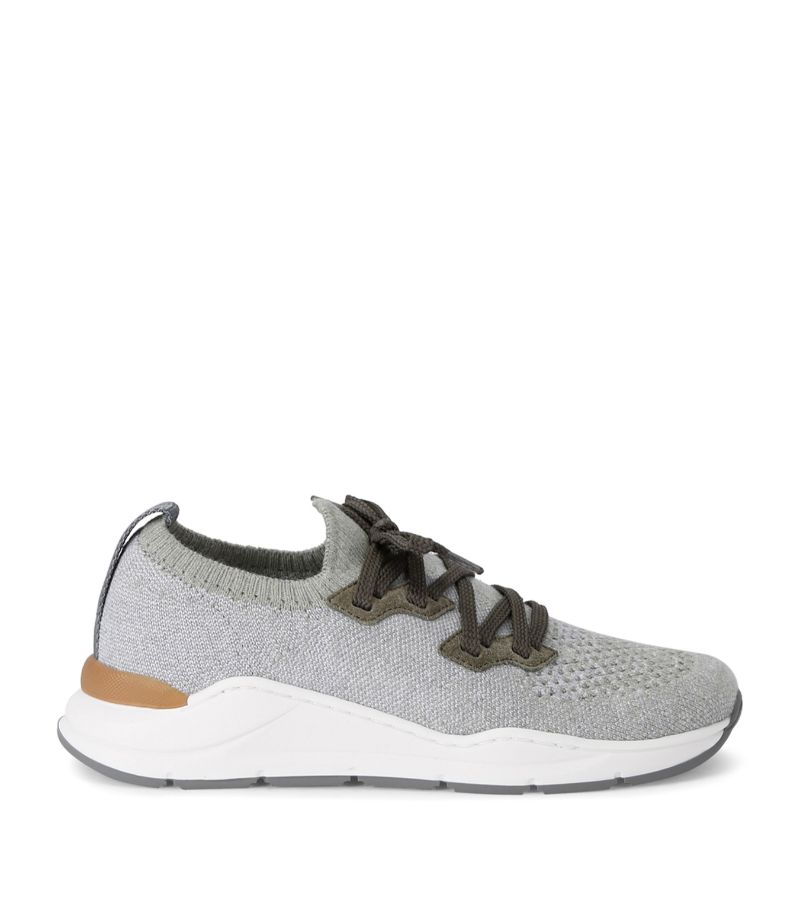 Brunello Cucinelli Kids Brunello Cucinelli Kids Cotton Knitted Sneakers