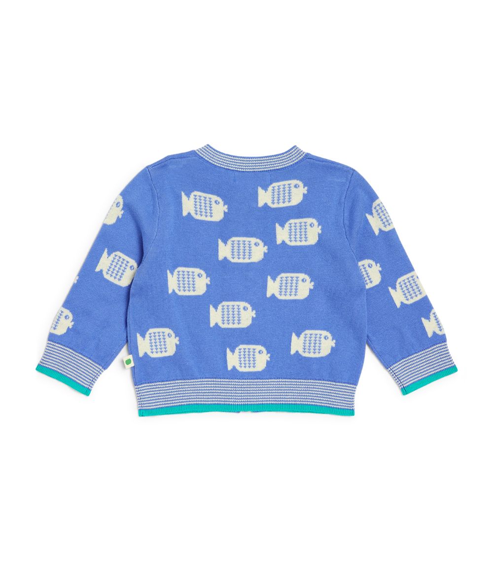 The Bonnie Mob The Bonnie Mob Organic Cotton Fish Cardigan (2-4 Years)