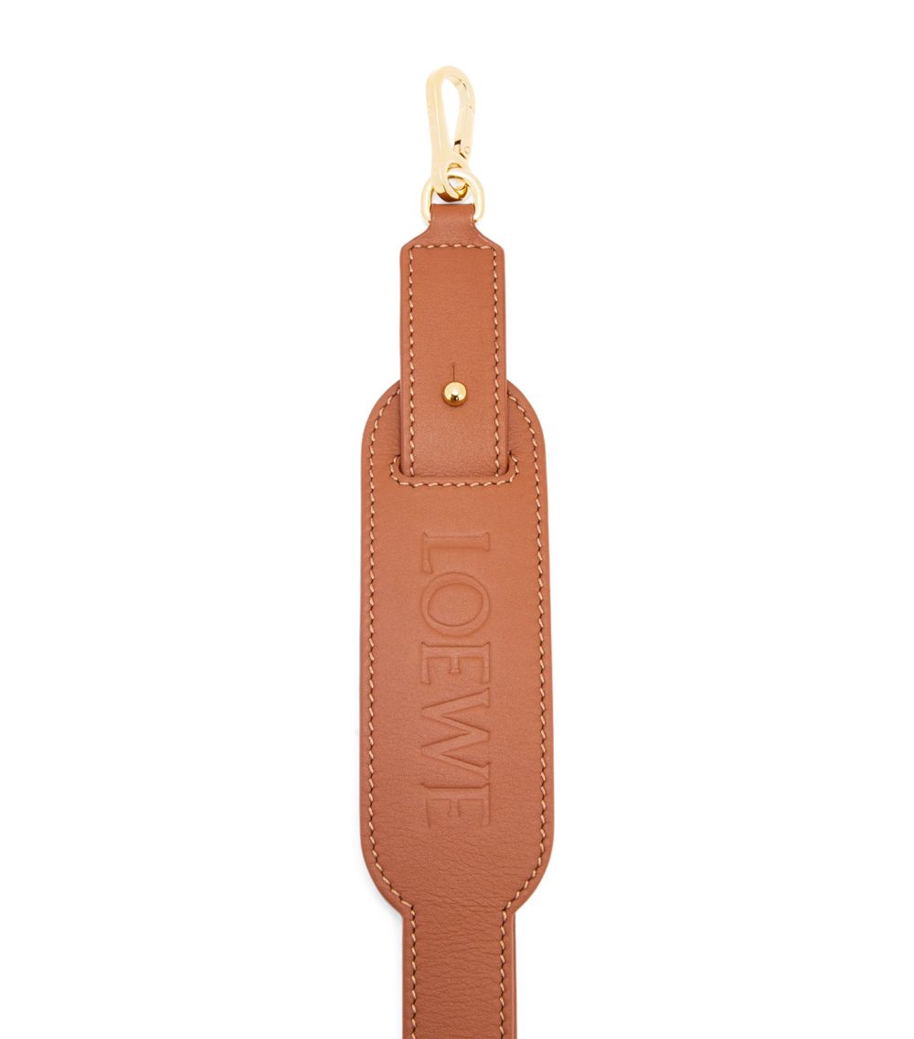 Loewe Loewe Leather Padded Logo Bag Strap