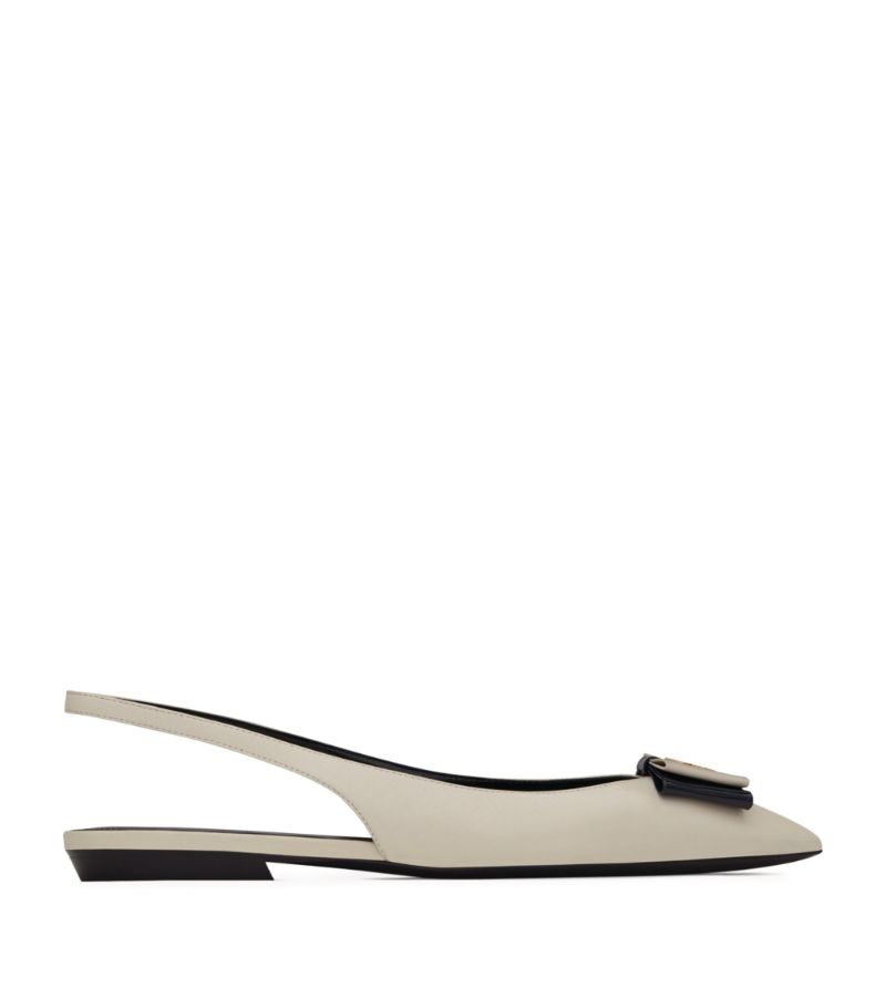 Saint Laurent Saint Laurent Leather Anais Ballerina Flats