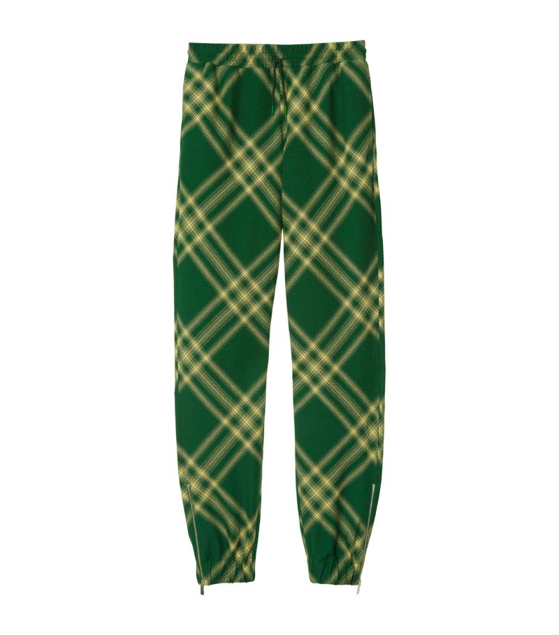 Burberry Burberry Wool Check Sweatpants