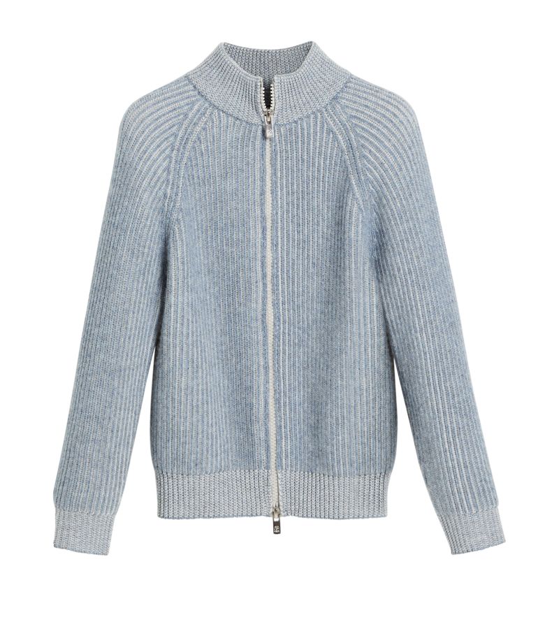 Brunello Cucinelli Kids Brunello Cucinelli Kids Cashmere Zip-Up Cardigan