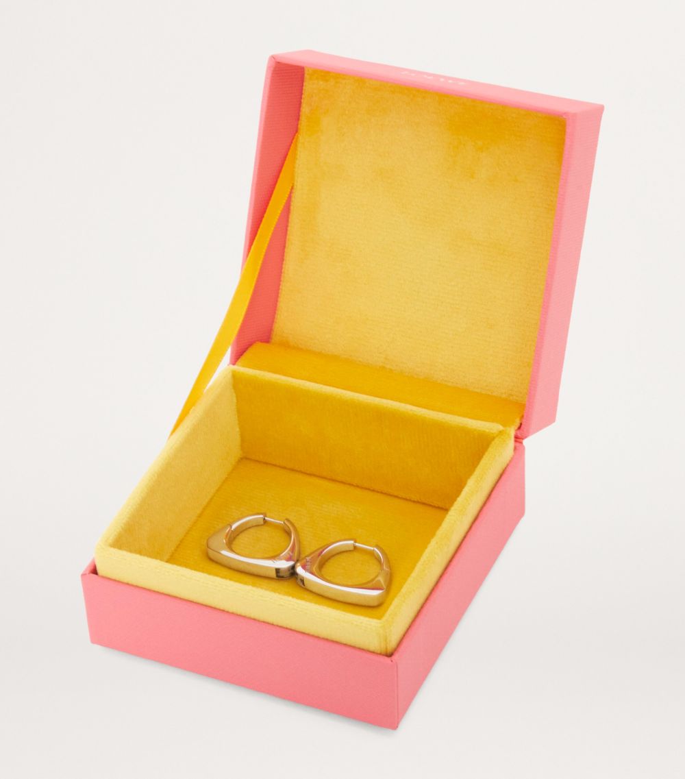 Loewe Loewe Sterling Silver Stirrup Hoop Earrings