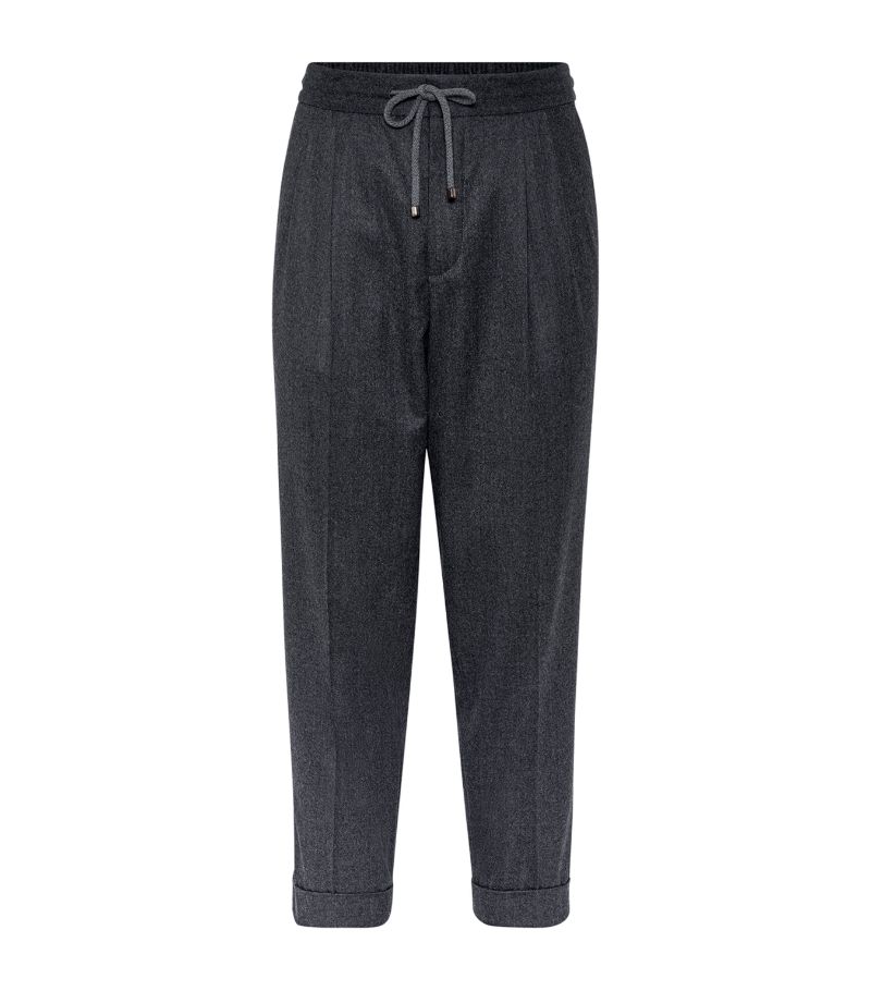 Brunello Cucinelli Brunello Cucinelli Virgin Wool Drawstring Trousers