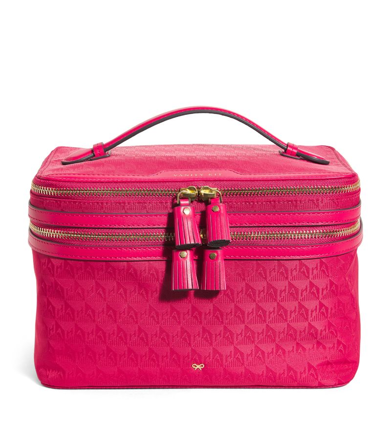 Anya Hindmarch Anya Hindmarch Jacquard Vanity Kit Travel Bag