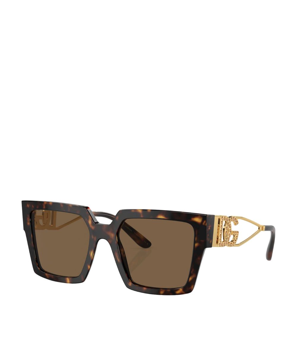 Dolce & Gabbana Dolce & Gabbana Tortoiseshell Square Sunglasses