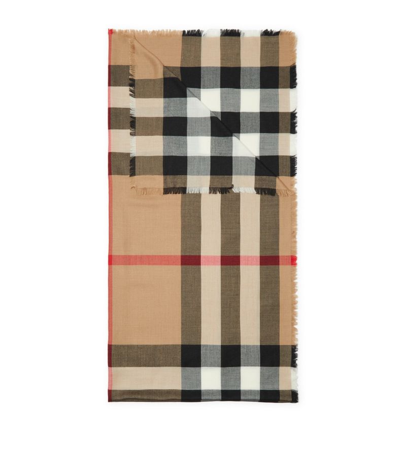 Burberry Burberry Cashmere-Silk Check Scarf