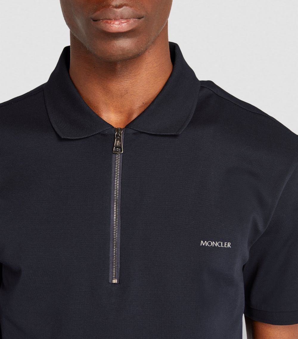 Moncler Moncler Zipped Polo Shirt