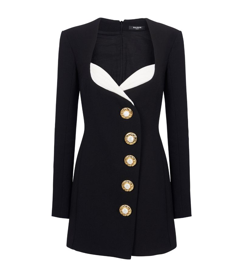 Balmain Balmain Mini Buttoned Dress