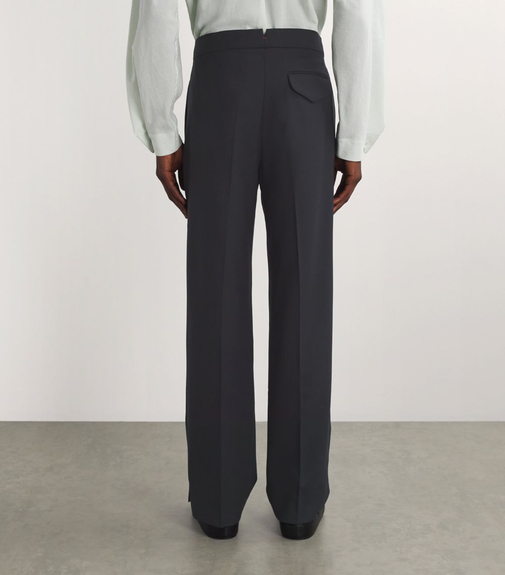 Limitato Limitato Cashmere-Blend Split-Hem Trousers