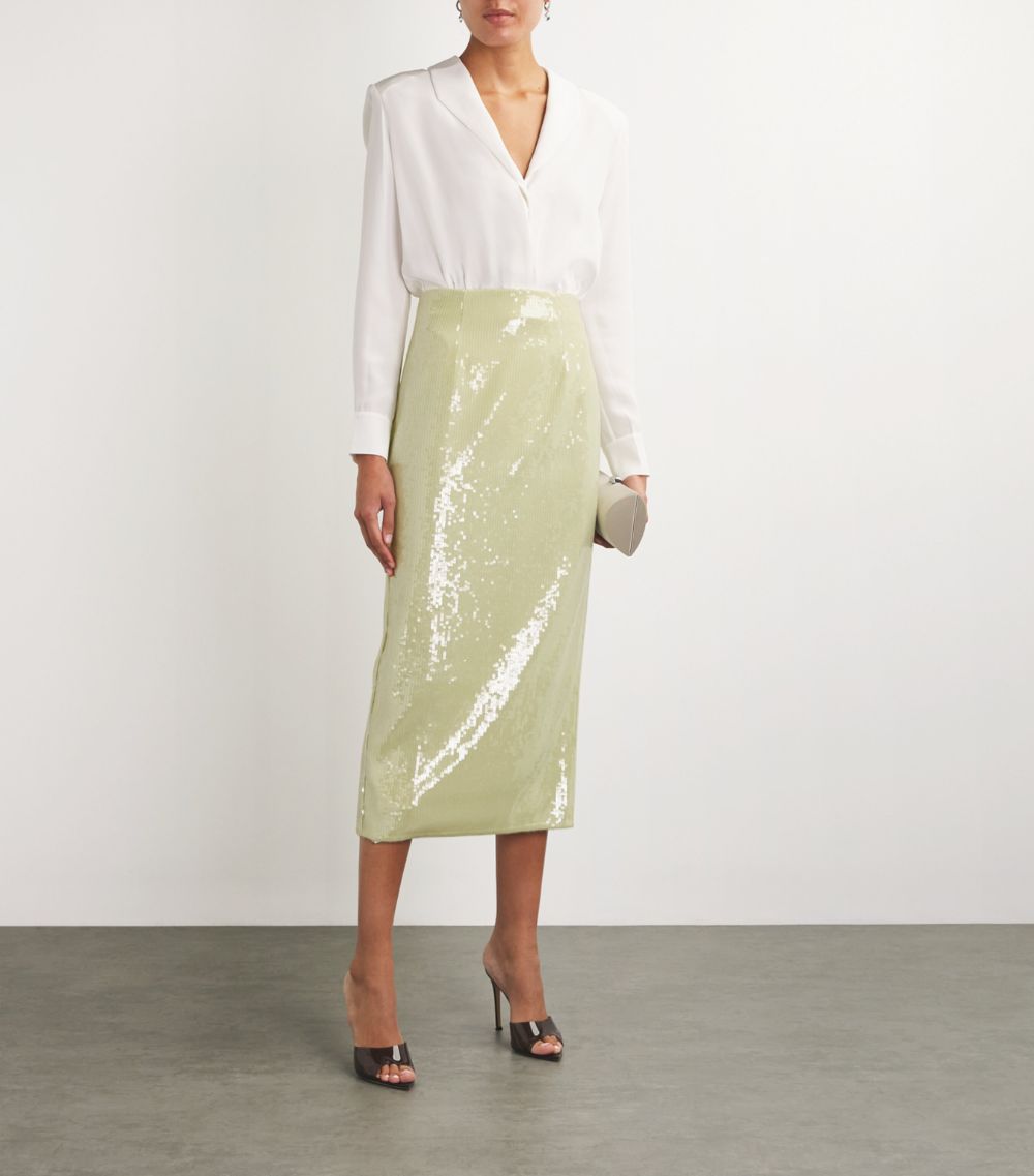 Roland Mouret Roland Mouret Sequinned Midi Skirt