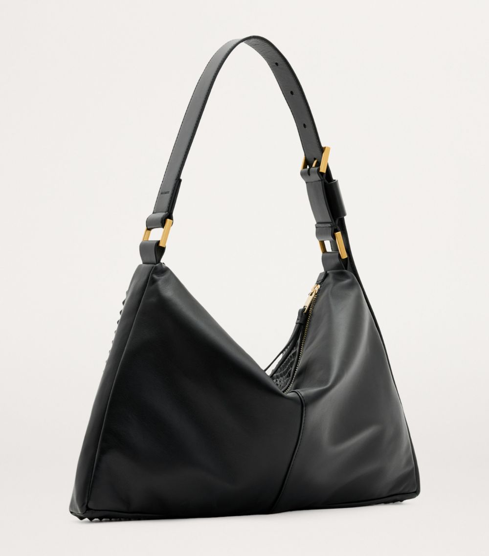 Allsaints Allsaints Leather Studded Edbury Shoulder Bag