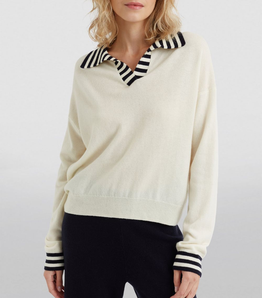 Chinti & Parker Chinti & Parker Wool-Cashmere Breton Stripe Sweater