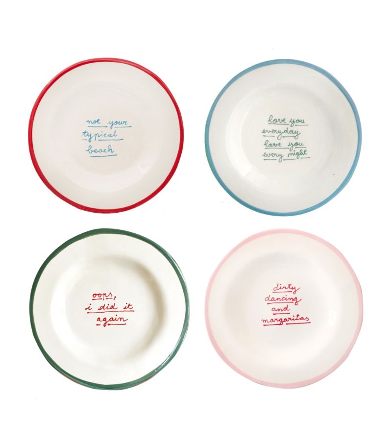 Laetitia Rouget Laetitia Rouget Set Of 4 I Put A Spell On You Dessert Plates (20Cm)