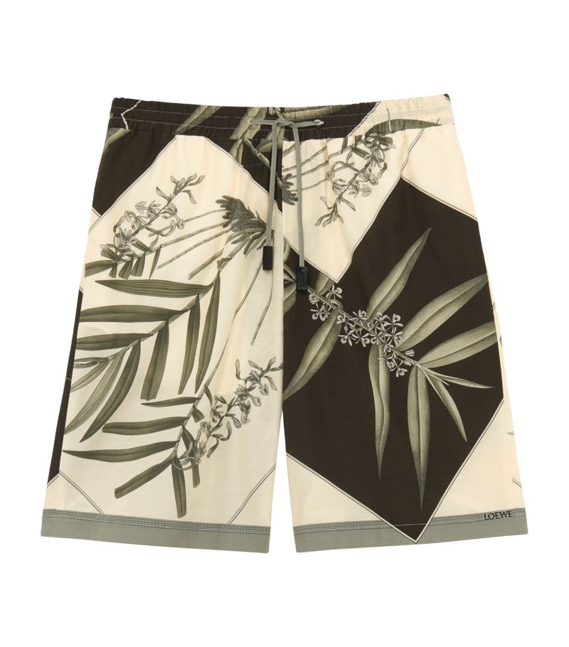 Loewe Loewe X Paula'S Ibiza Silk-Blend Shorts