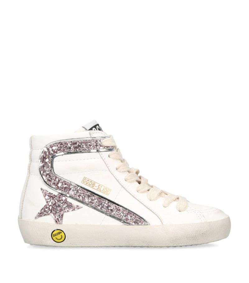 Golden Goose Golden Goose Leather Slide High-Top Sneakers