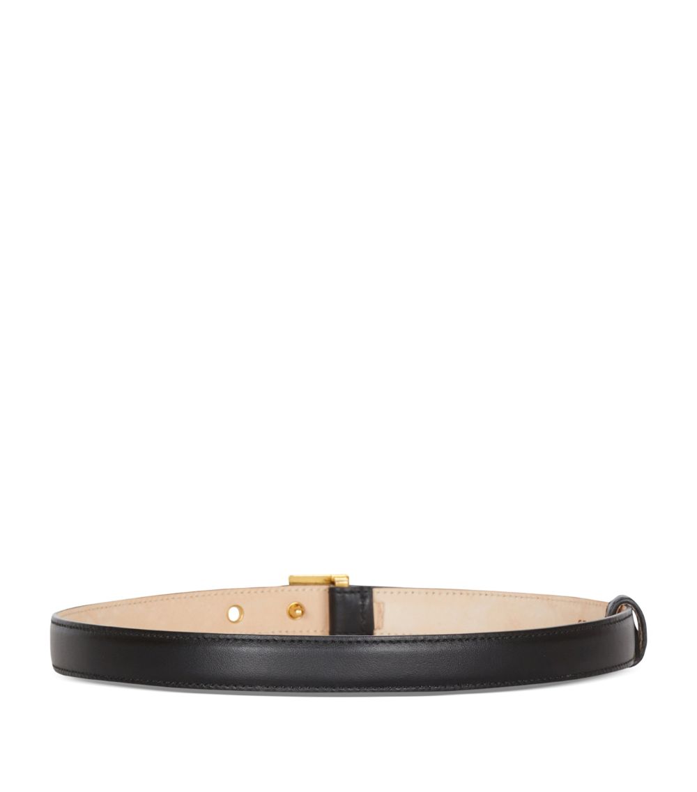 Balmain Balmain Leather Monogram Belt