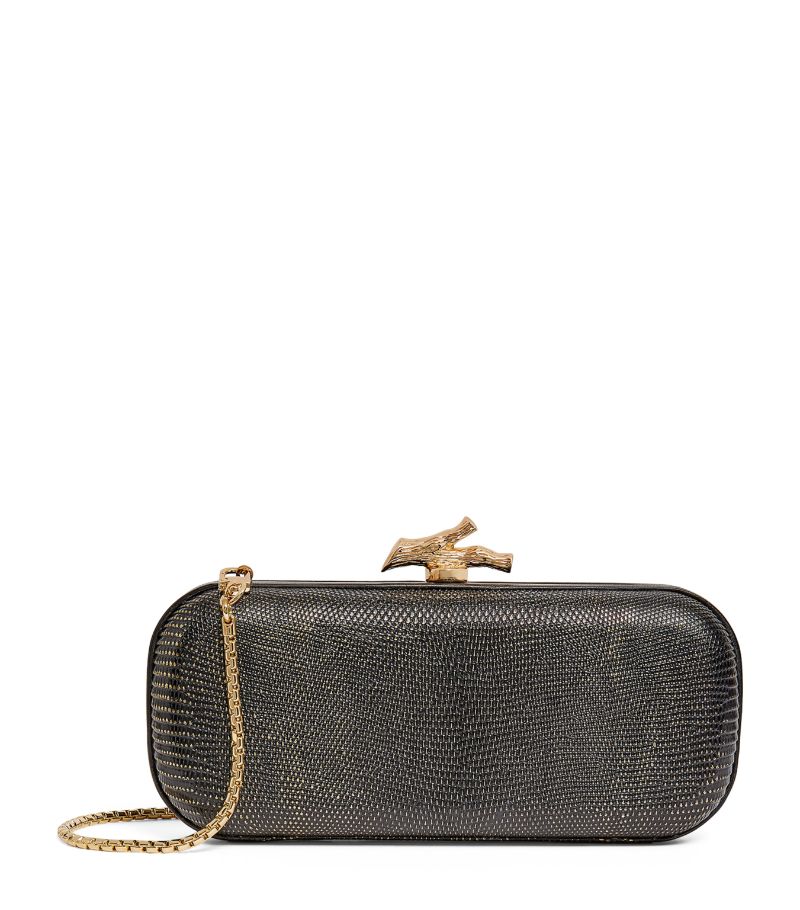 Maria Oliver Maria Oliver Lizard Skin Emilia Clutch Bag