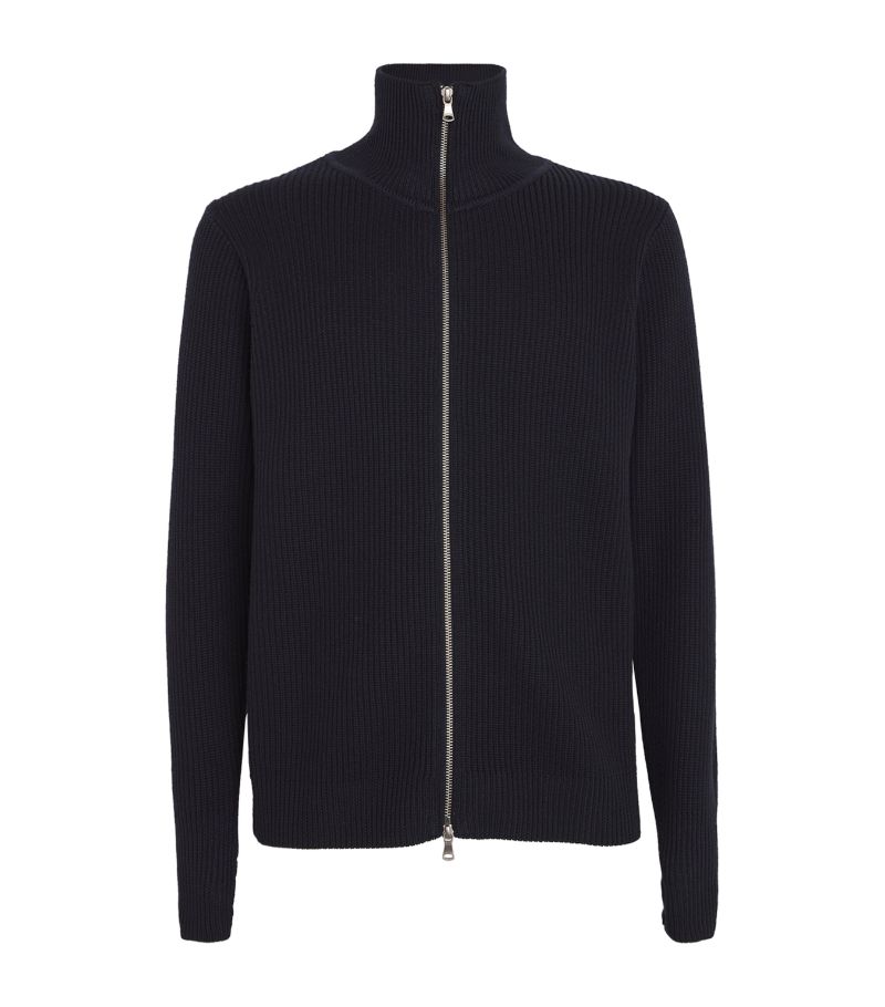 Barena Barena Virgin Wool Zip-Up Sweater