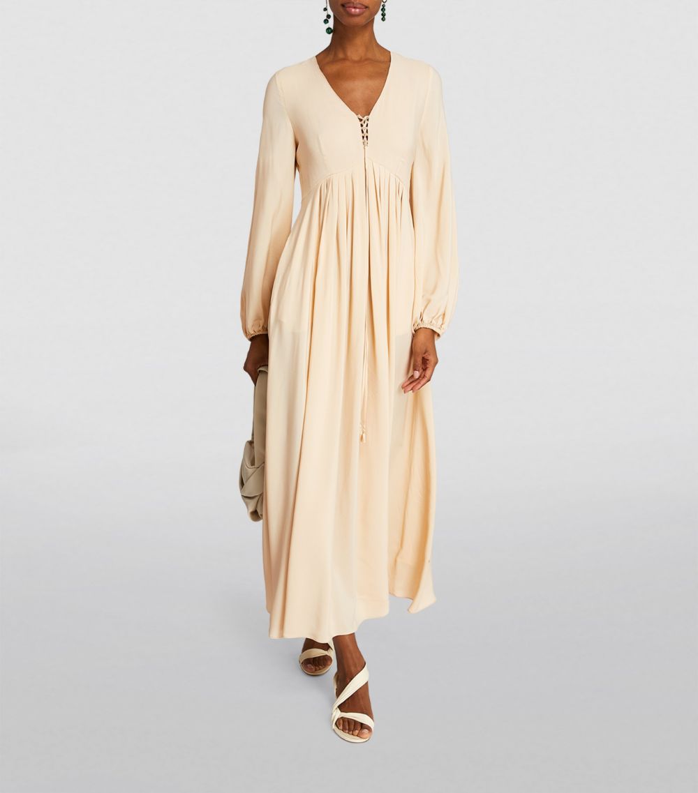 Weekend Max Mara Weekend Max Mara Crepe De Chine Maxi Dress