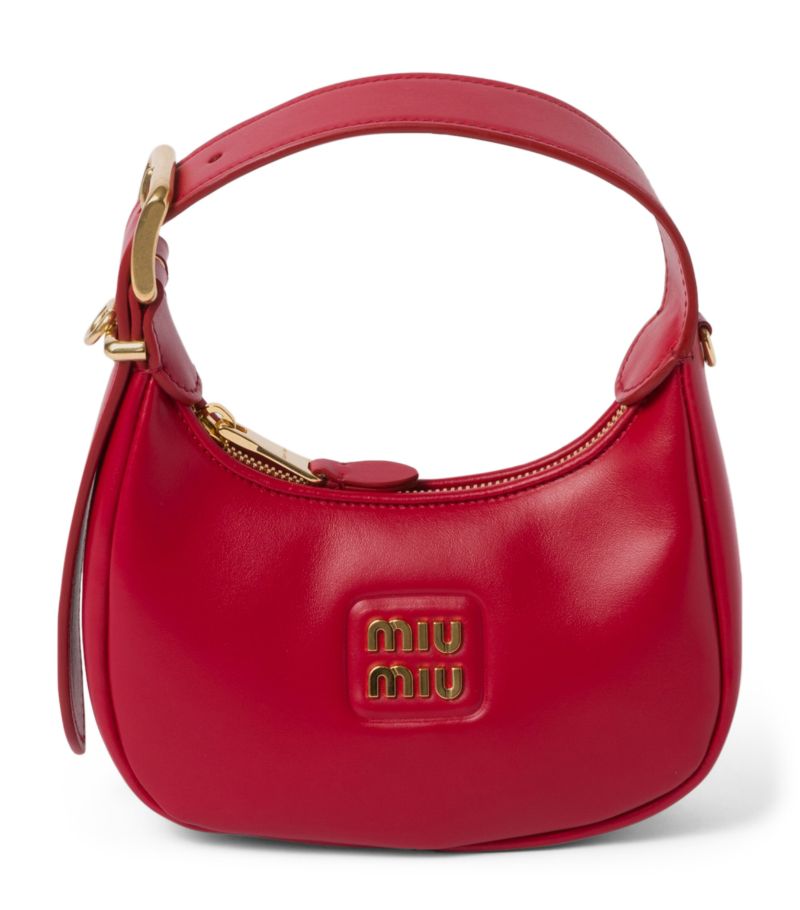 Miu Miu Miu Miu Leather Hobo Shoulder Bag