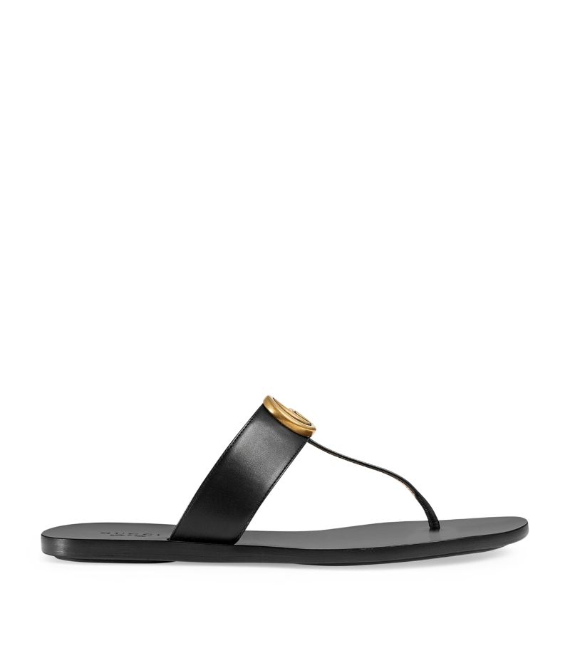 Gucci Gucci Leather Double G Sandals