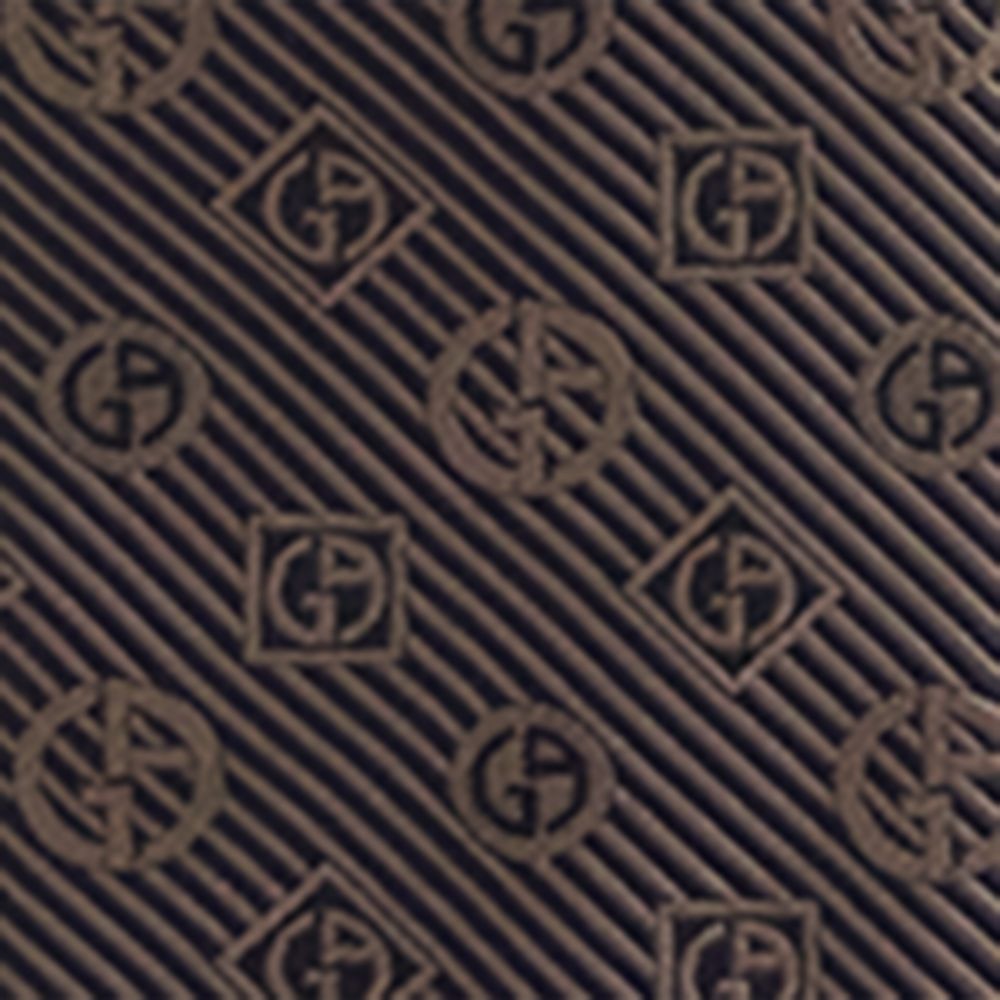 Giorgio Armani Giorgio Armani Silk Monogram Stripe Jacquard Tie