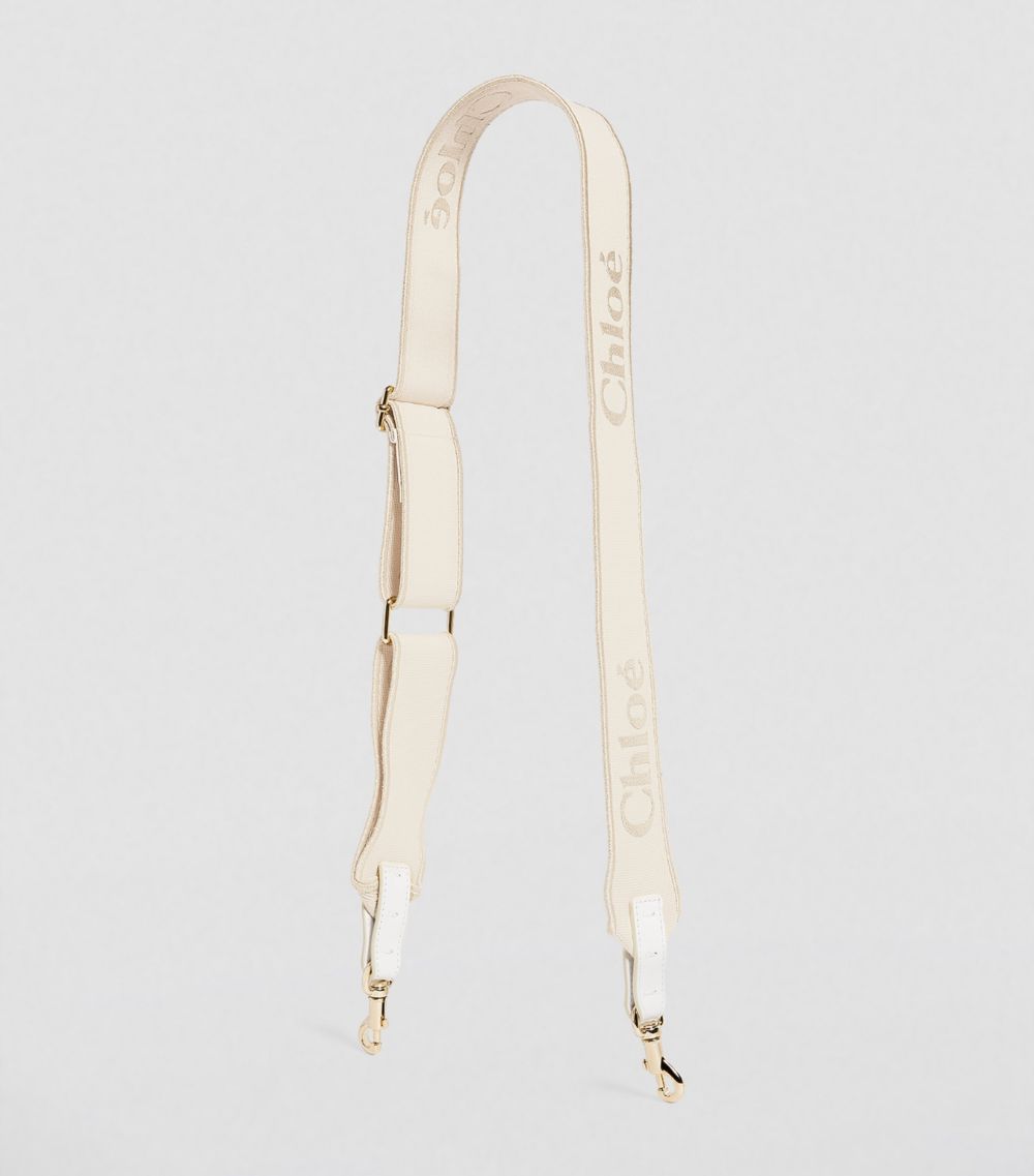 Chloé Chloé Logo-Embroidered Bag Strap