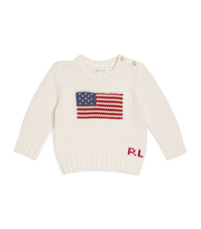 Ralph Lauren Kids Ralph Lauren Kids Flag Knitted Jumper (3-24 Months)