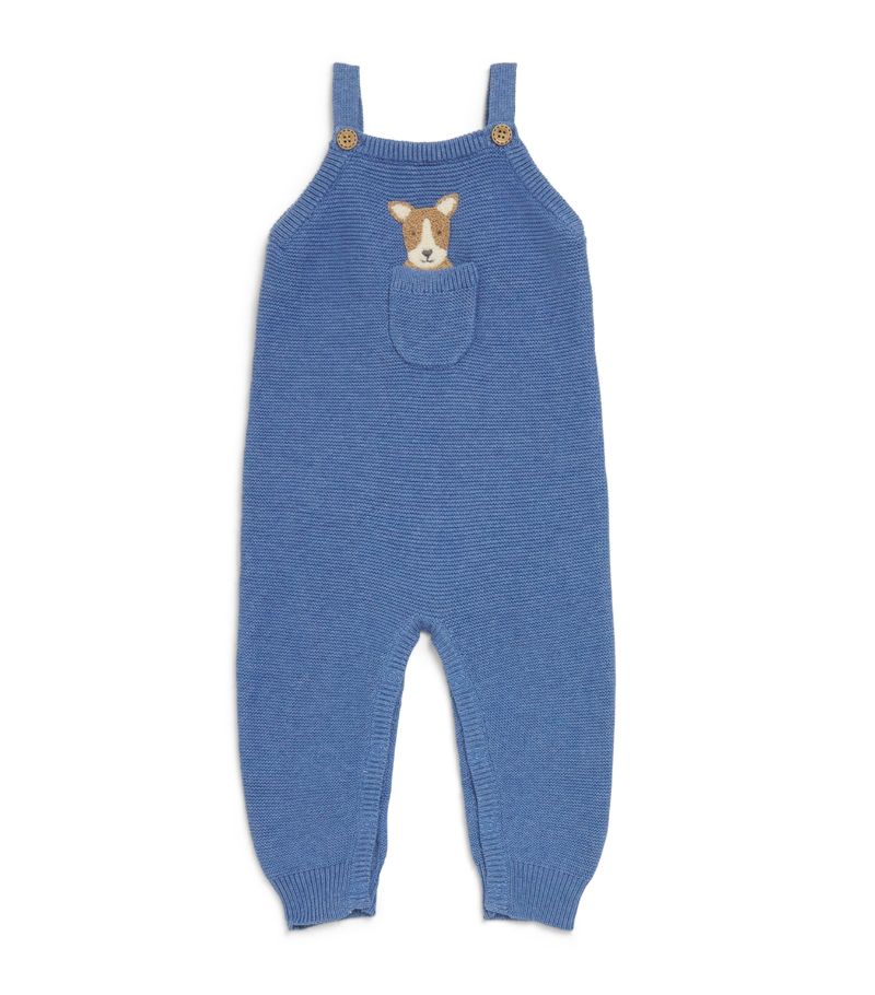 Purebaby Purebaby Knitted Dog Dungarees (0-18 Months)