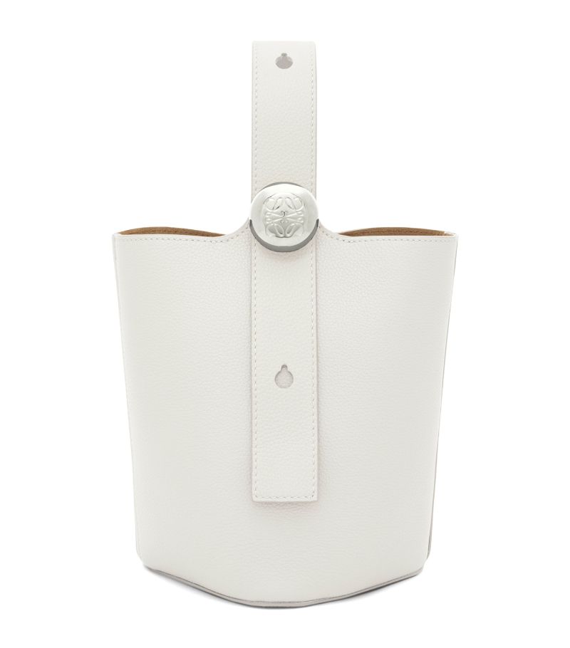 Loewe Loewe Mini Leather Pebble Bucket Bag