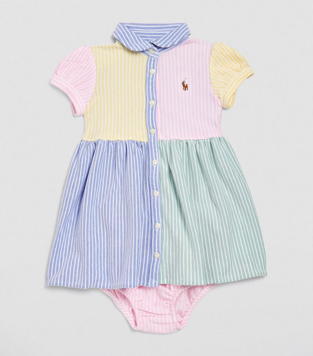 Ralph Lauren Kids Ralph Lauren Kids Colour Block Short-Sleeve Dress (3-24 Months)