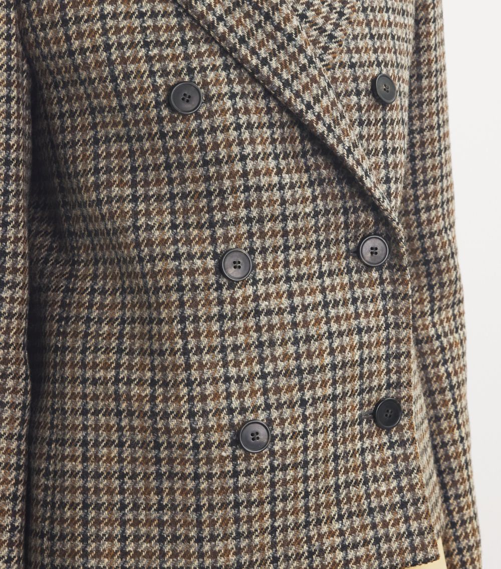 Weekend Max Mara Weekend Max Mara Wool Houndstooth Double-Breasted Blazer