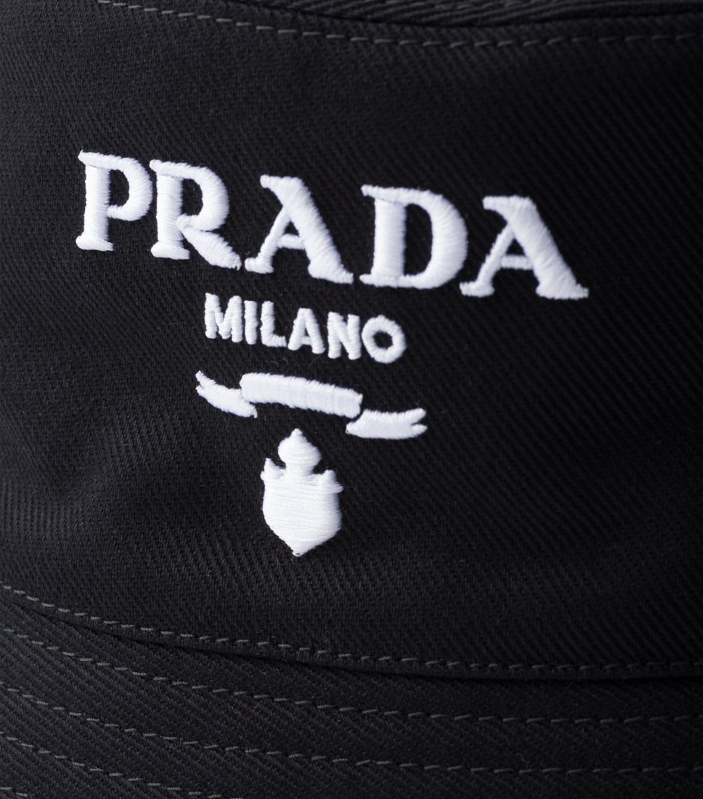 Prada Prada Cotton Drill Bucket Hat